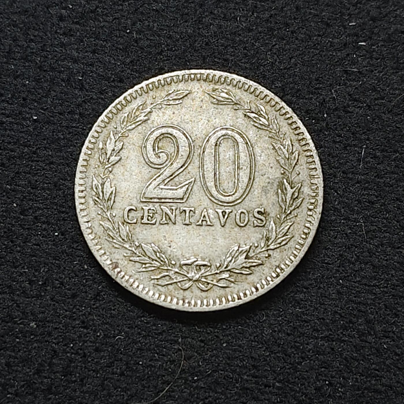 【全场包邮】纯粹捡漏拍484场（免费代拍第21场） 阿根廷1905年20分