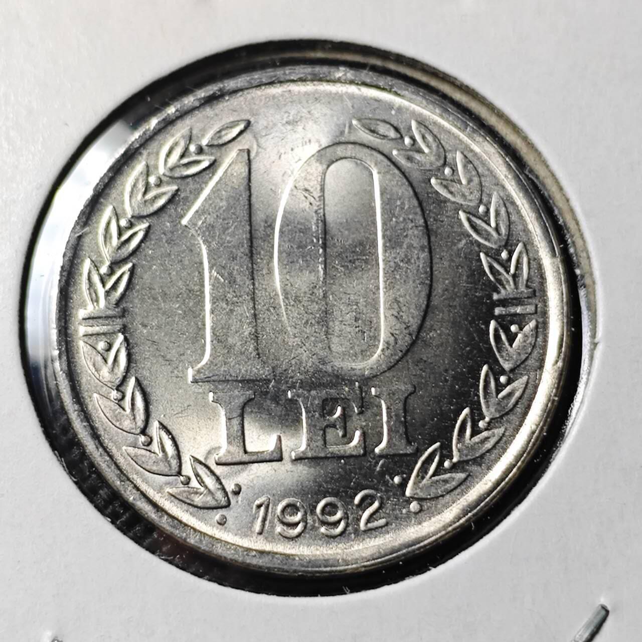 KK钱币收藏小铺 第378期  2月预留时间 周末发货  1989罗马尼亚10列伊