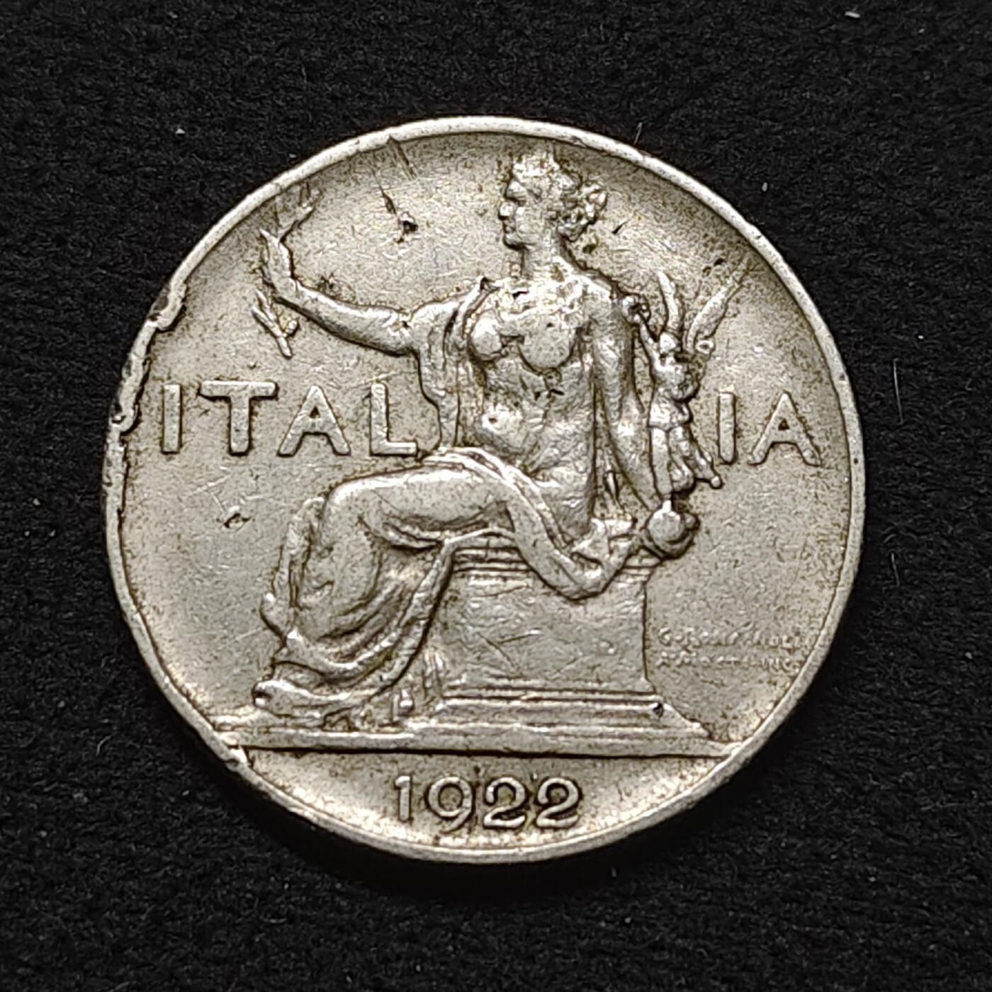 【全场包邮】纯粹捡漏拍484场（免费代拍第21场） 意大利1922年1里拉