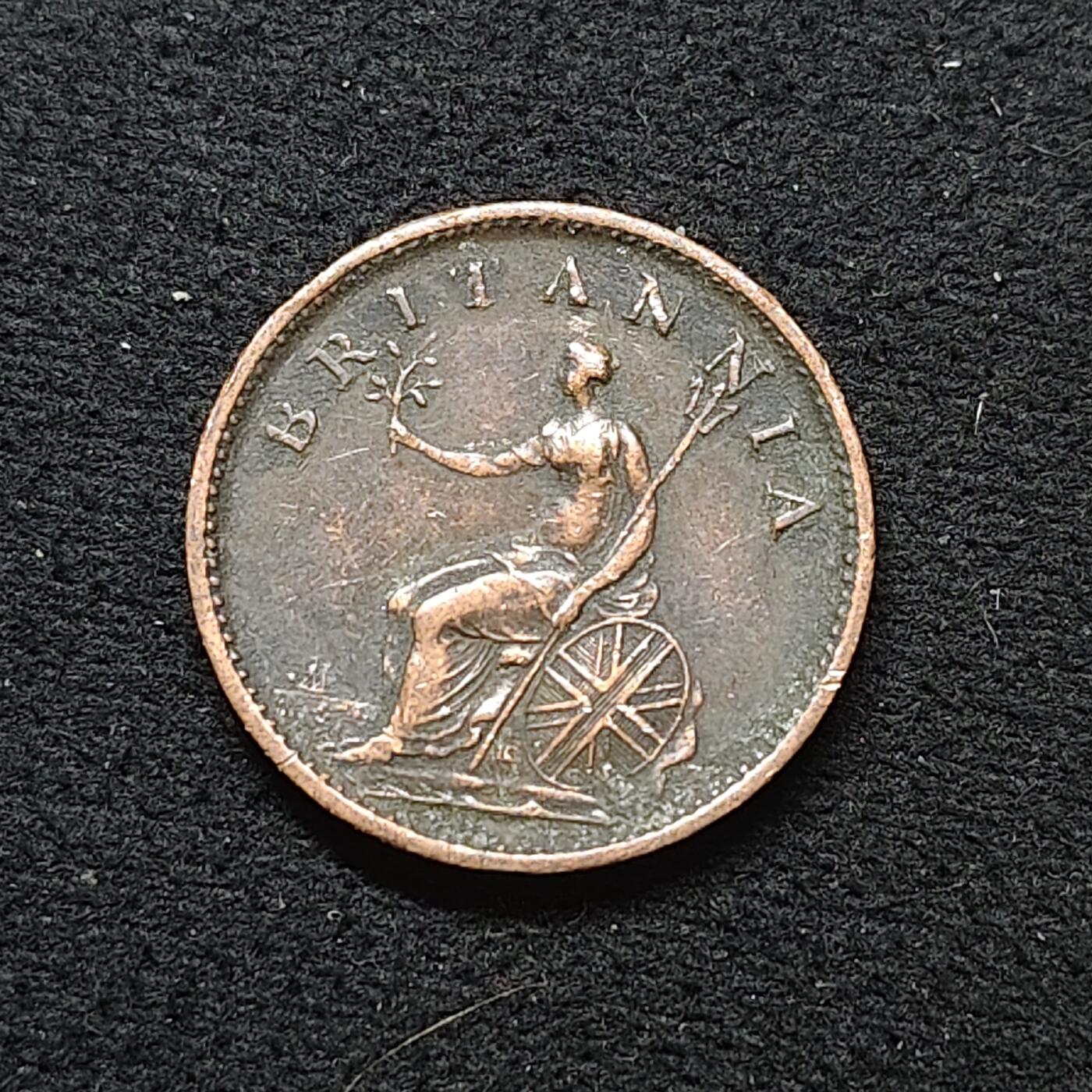 【全场包邮】纯粹捡漏拍484场（免费代拍第21场） 英国1807年乔治三世1法新铜币