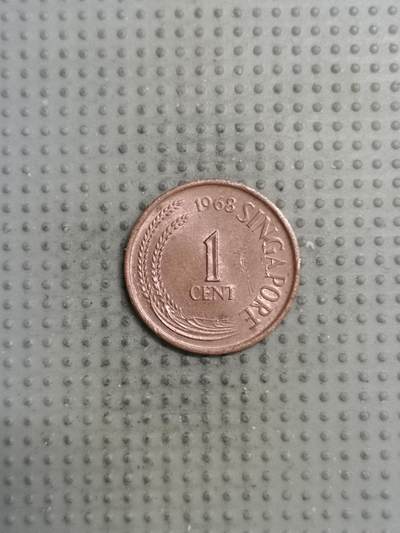 2025年第136场各国散币拍卖（总第136场） - 新加坡1968年1分