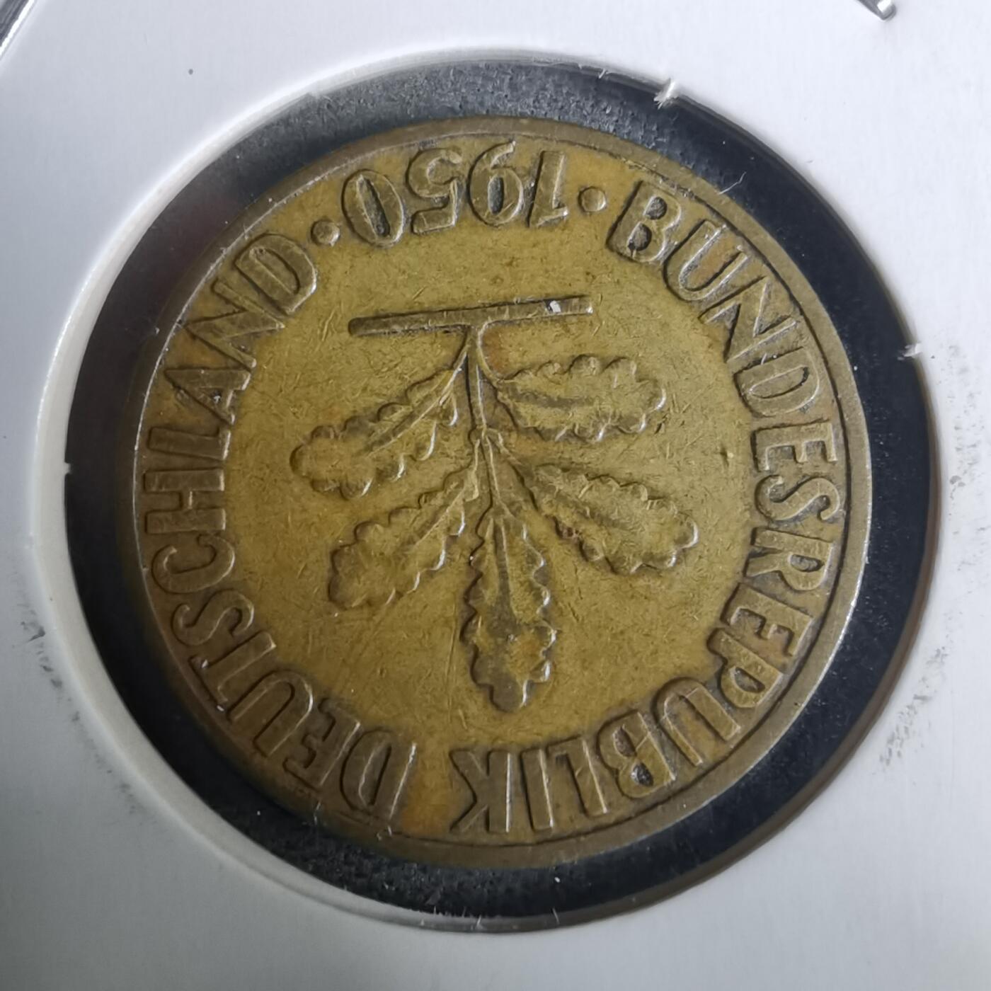 沼泽如烟--第928场 德国1950年10芬尼