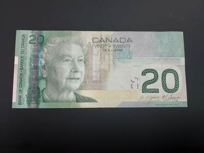 博彦收藏  12月15日 8点 钱币专场 全场包邮 - 加拿大 女皇20元  8品