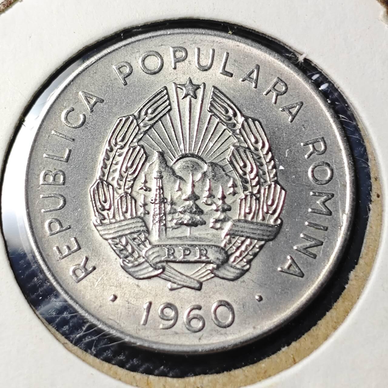 KK钱币收藏小铺 第378期  2月预留时间 周末发货  1960罗马尼亚25巴尼 好品