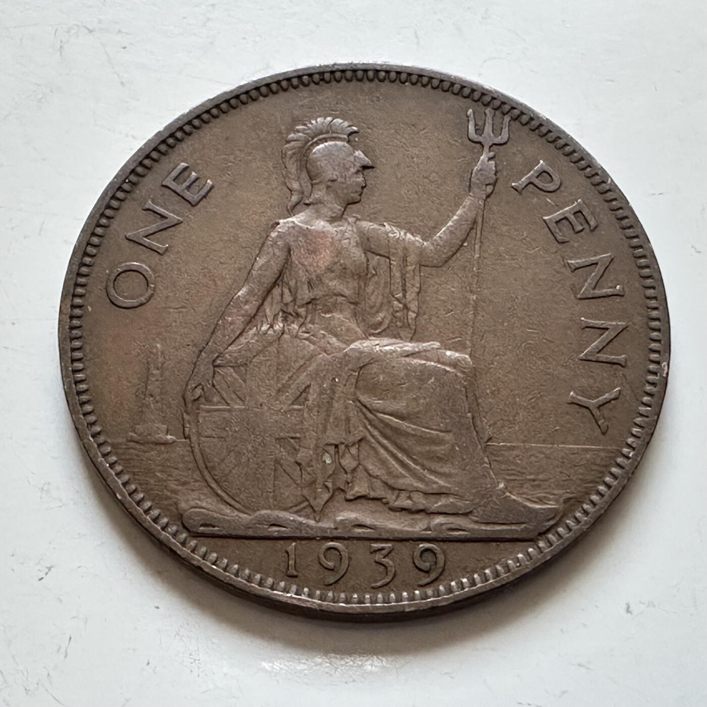 🌹外币初藏🌹🐯2025年第140场  每周二四六晚8️⃣点 接代拍 英国1939年一便士