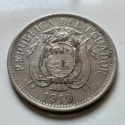 🌹外币初藏🌹🐯2025年第140场  每周二四六晚8️⃣点 接代拍 - 厄瓜多尔1919年十分 早期美品 细节好