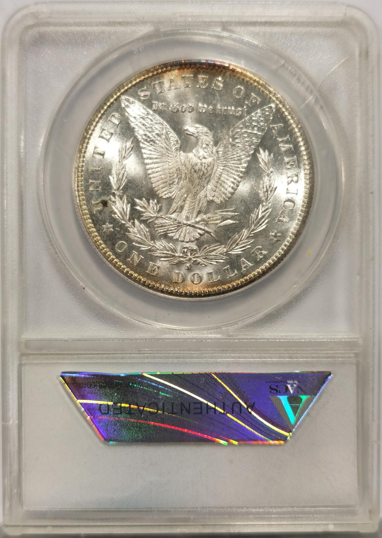 博洋堂世界钱币拍卖第151期（全场包邮） ANACS MS64 美国1881年摩根银元 落基山宝藏(真实的当代寻宝奇闻，具体事件可百度） 深埋地下十年 稀有特殊标签 市面仅见 值得拥有