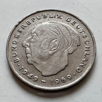 🌹外币初藏🌹🐯2025年第140场  每周二四六晚8️⃣点 接代拍 - 德国1972年D版 2马克 豪斯