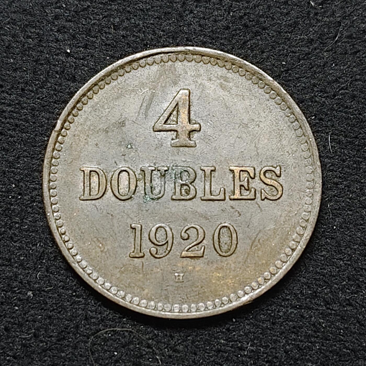 【全场包邮】纯粹捡漏拍484场（免费代拍第21场） 根西1920年4道布铜币