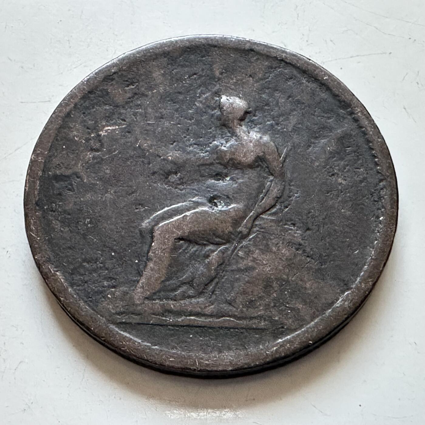 🌹外币初藏🌹🐯2025年第140场  每周二四六晚8️⃣点 接代拍 英国1806年乔治三世一便士大铜币 33.8毫米