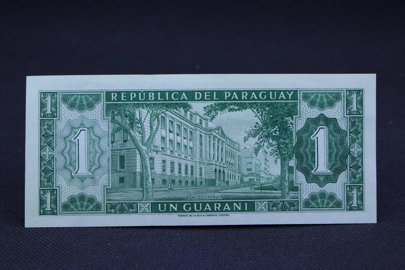 【淘币小摊】限时拍第八百二十八拍  纸币场  满百包邮可预留两周  周一统一发货   巴拉圭1952年1瓜拉尼纸币