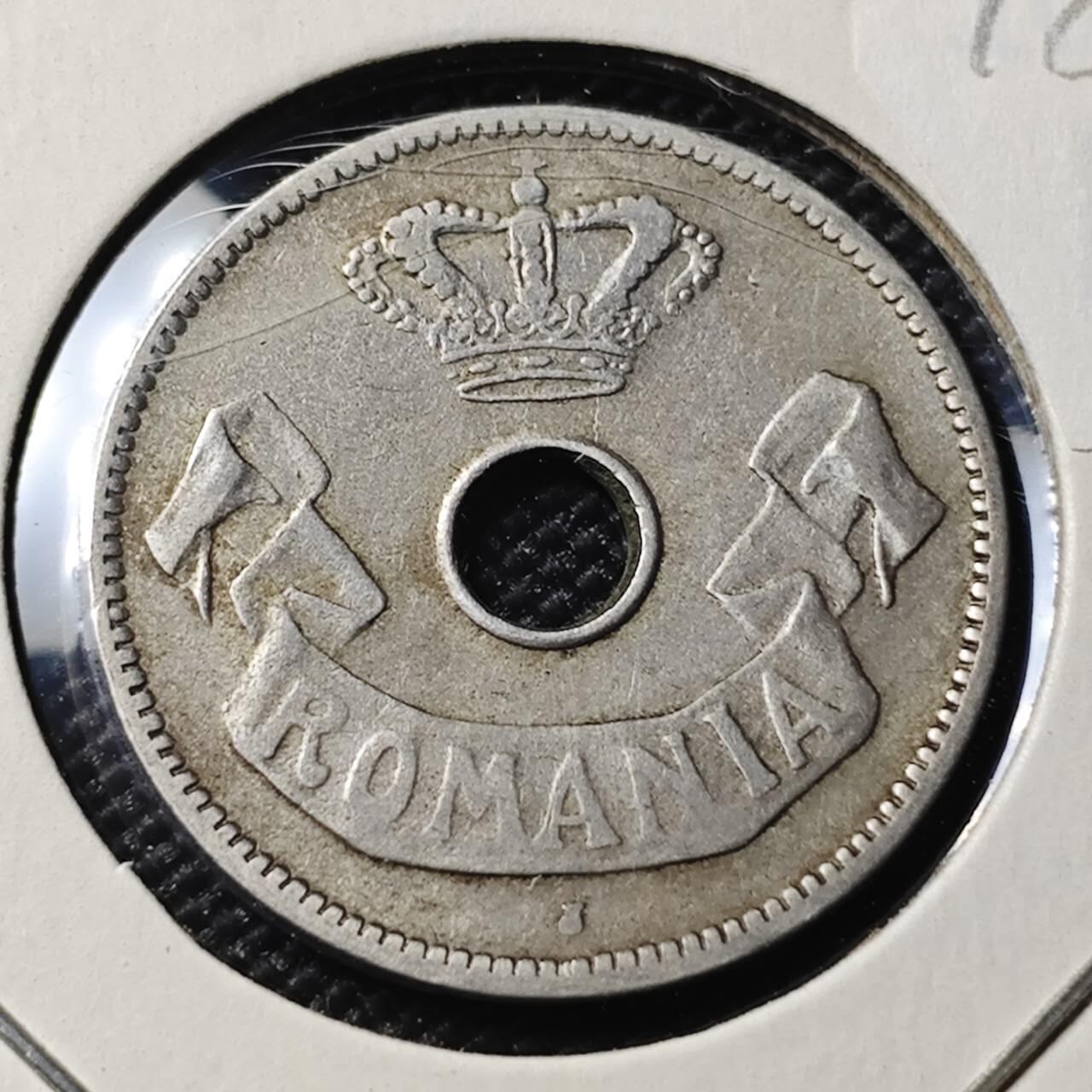 KK钱币收藏小铺 第378期  2月预留时间 周末发货  1906罗马尼亚10巴尼