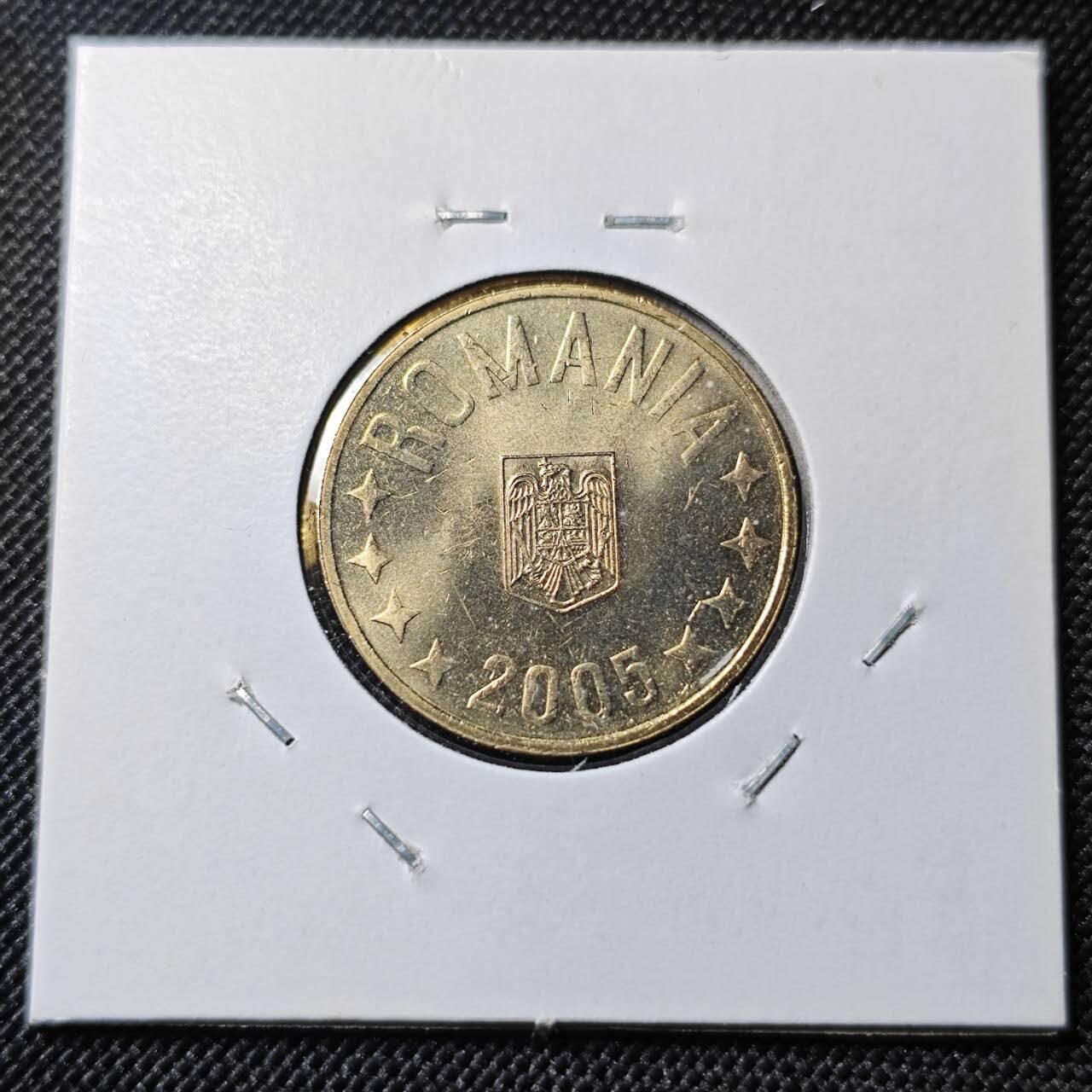 KK钱币收藏小铺 第378期  2月预留时间 周末发货  2005罗马尼亚50巴尼好品