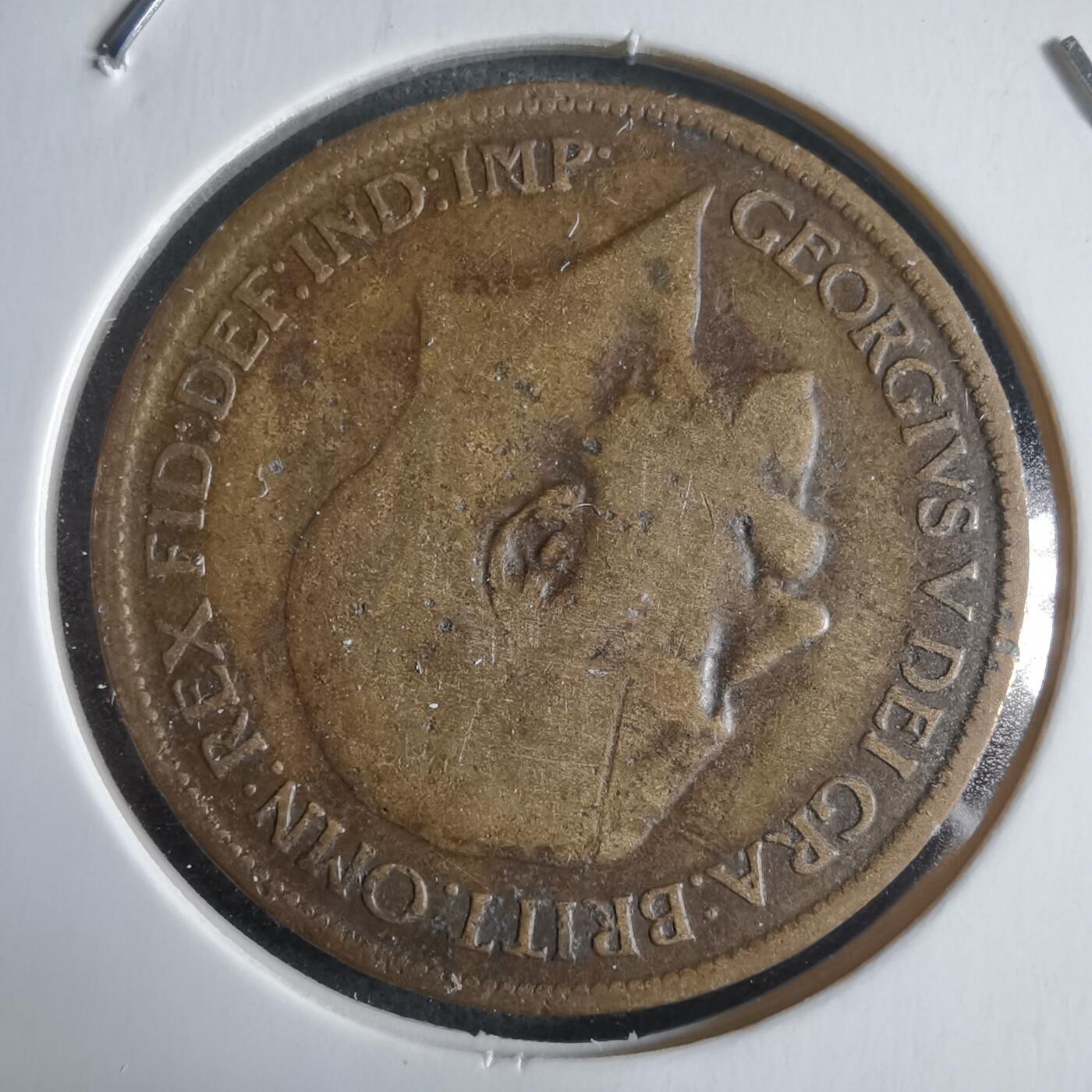 沼泽如烟--第928场 英国1919年半便士