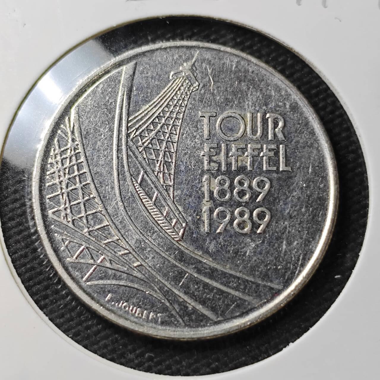 KK钱币收藏小铺 第377期  2月预留时间 周末发货  1989法国5法郎纪念币