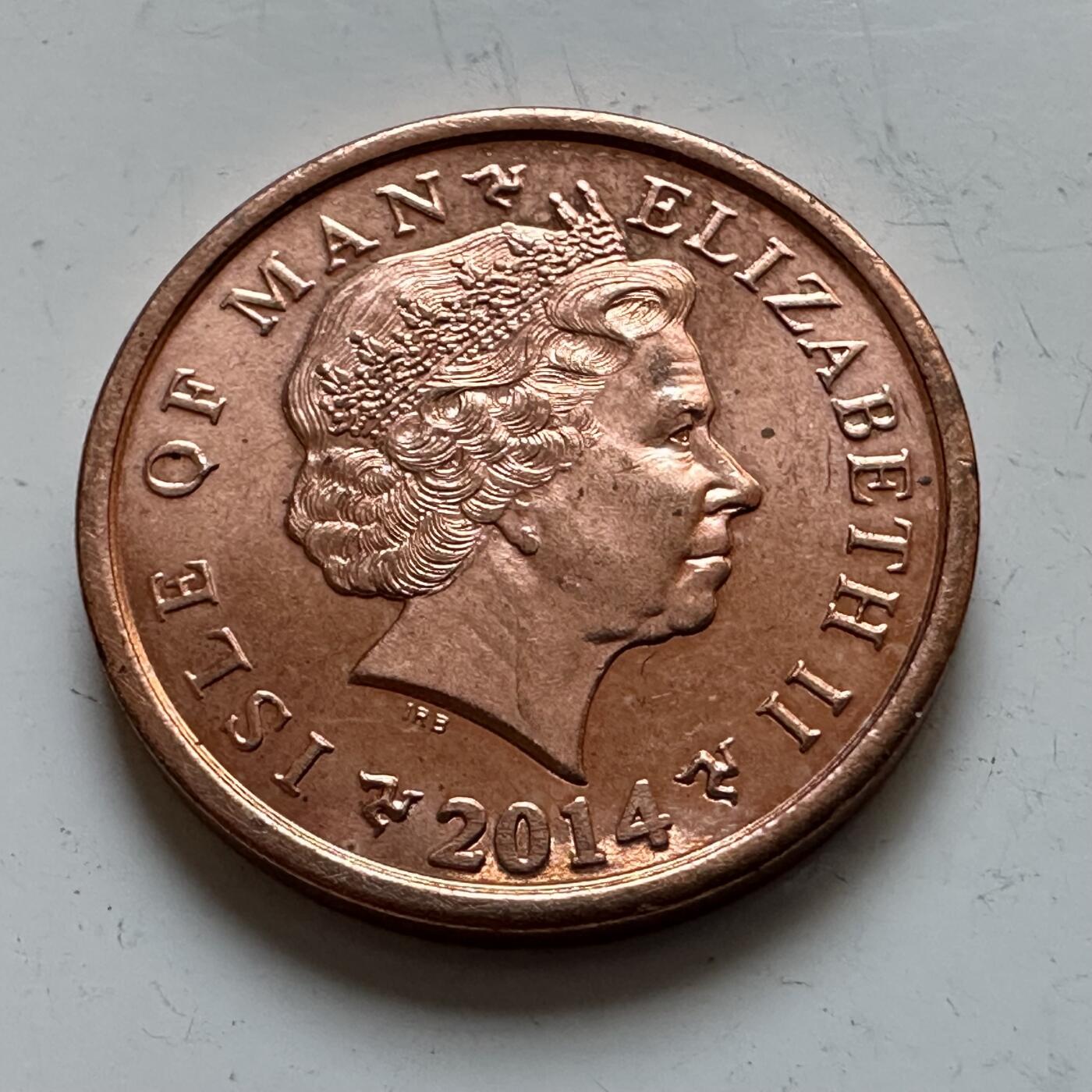 🌹外币初藏🌹🐯2025年第140场  每周二四六晚8️⃣点 接代拍 马恩岛2014年一便士