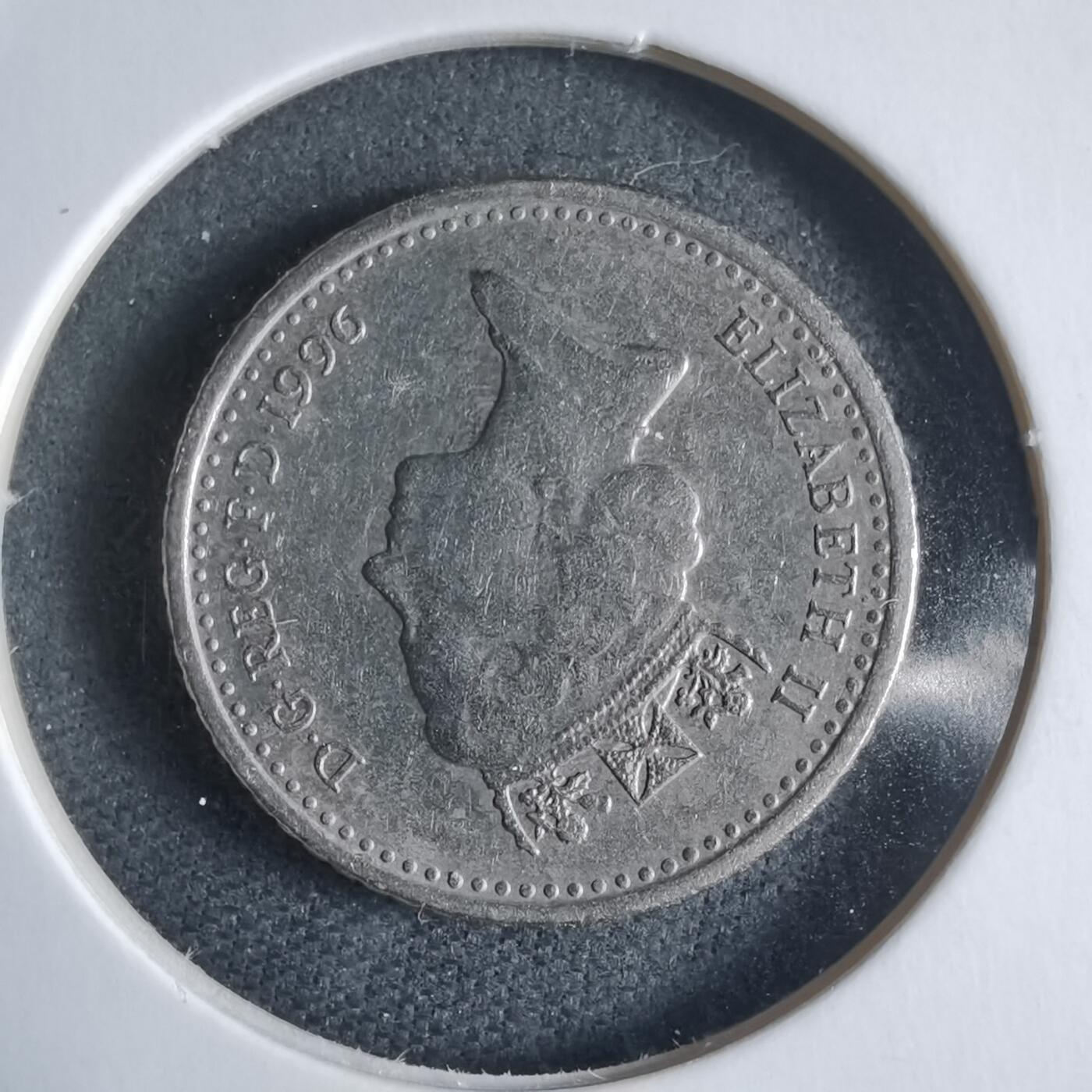 沼泽如烟--第928场 英国1996年5便士