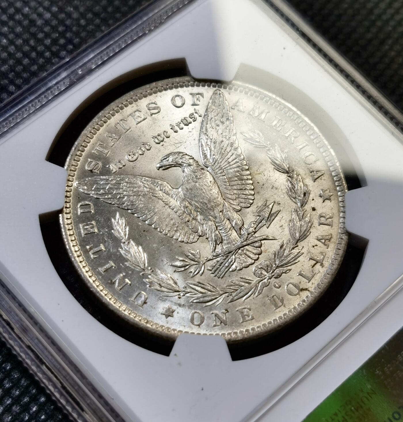 甄臻铺-世界币章拍卖（第43期）送拍享返佣金等优惠多多 NGC-MS64 1884年O版摩根，币面干净