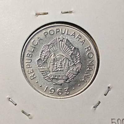 KK钱币收藏小铺 第378期  2月预留时间 周末发货 -  1963罗马尼亚1列伊