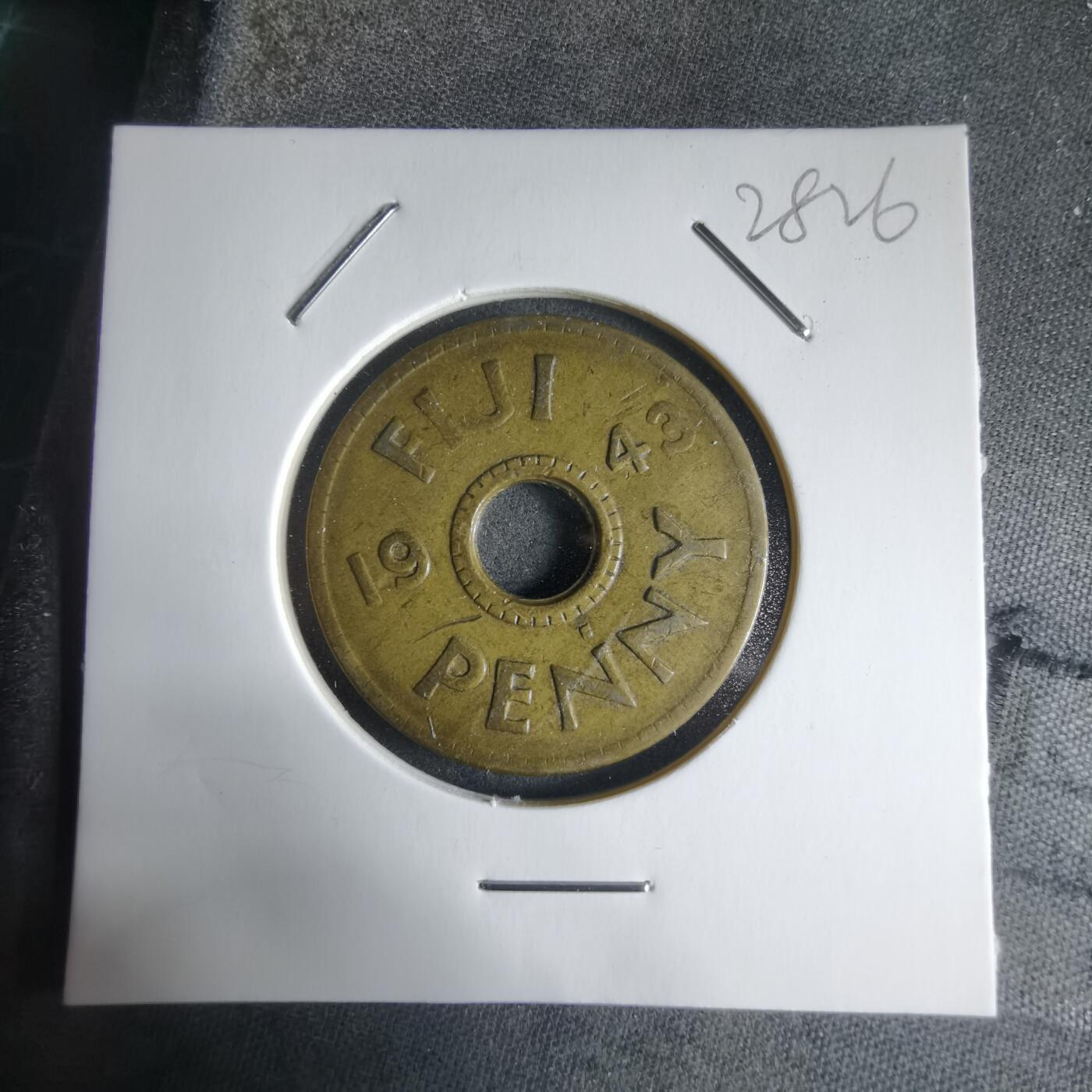 沼泽如烟--第928场 斐济1943年1便士