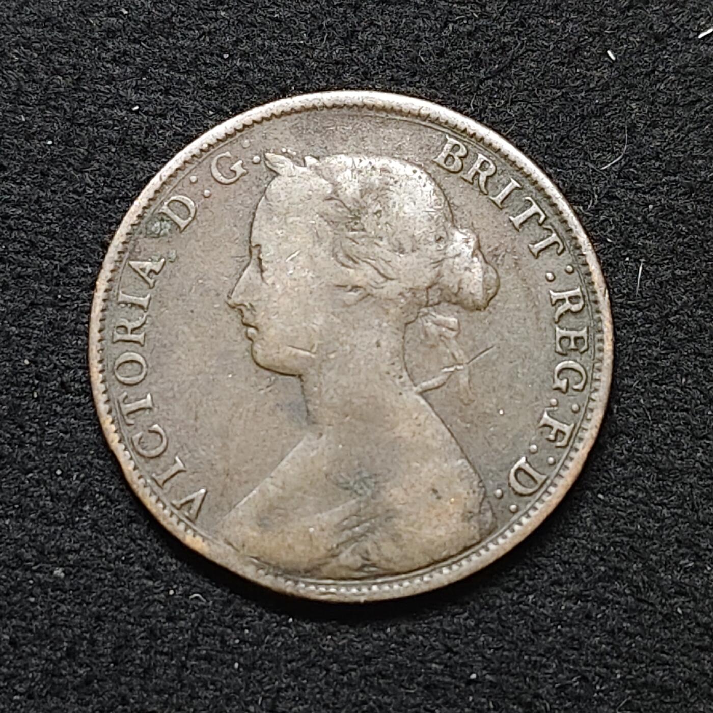 【全场包邮】纯粹捡漏拍484场（免费代拍第21场） 新布鲁维克1861年维多利亚女王1分铜币