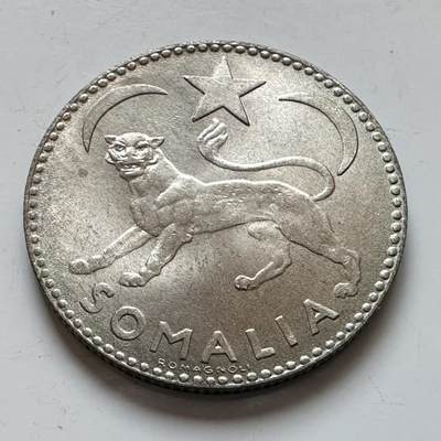 🌹外币初藏🌹🐯2025年第140场  每周二四六晚8️⃣点 接代拍 - 意托索马里1950年一索马洛银币 原光品