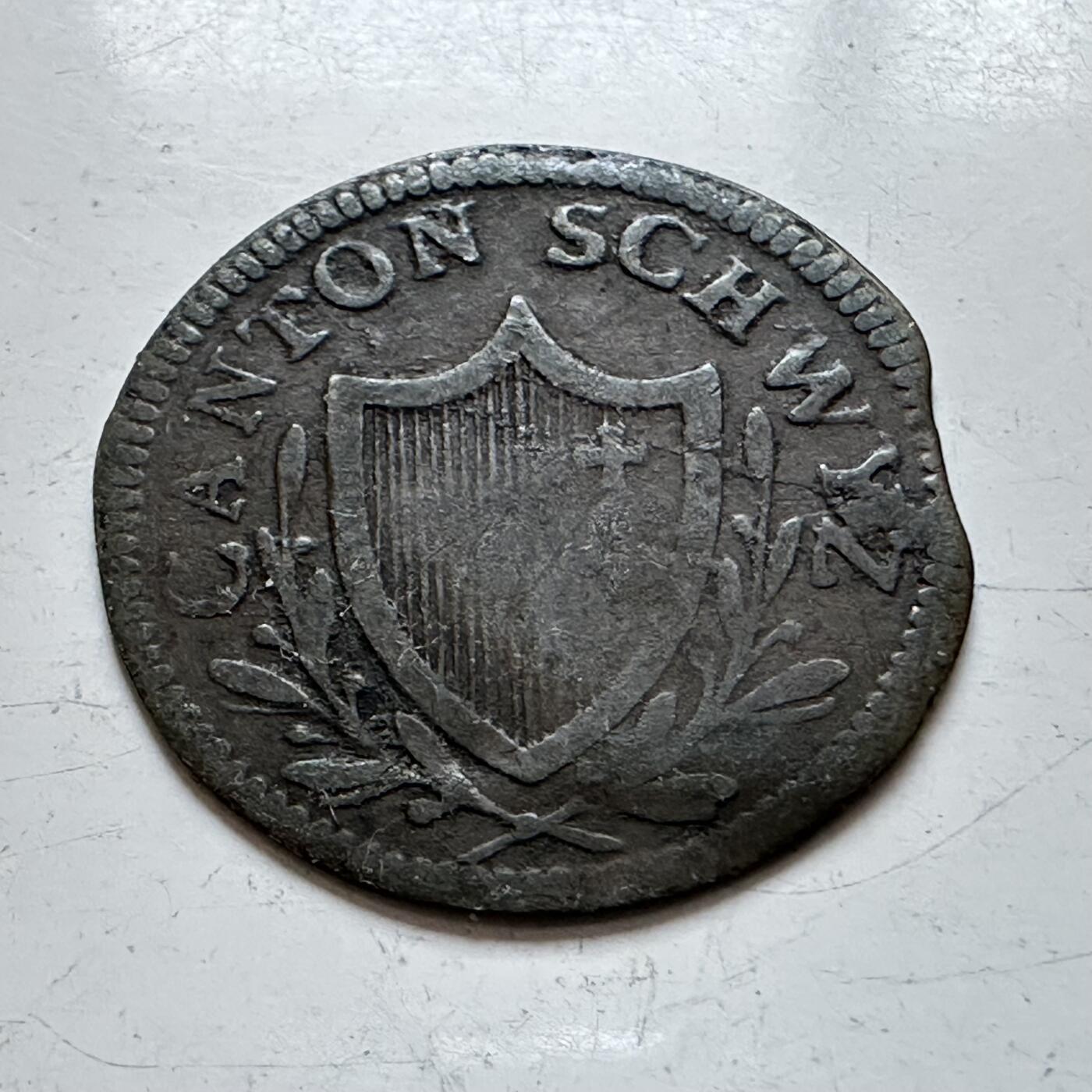 🌹外币初藏🌹🐯2025年第140场  每周二四六晚8️⃣点 接代拍 瑞士1813年2拉彭 2分铜币