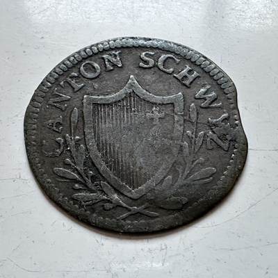 🌹外币初藏🌹🐯2025年第140场  每周二四六晚8️⃣点 接代拍 - 瑞士1813年2拉彭 2分铜币