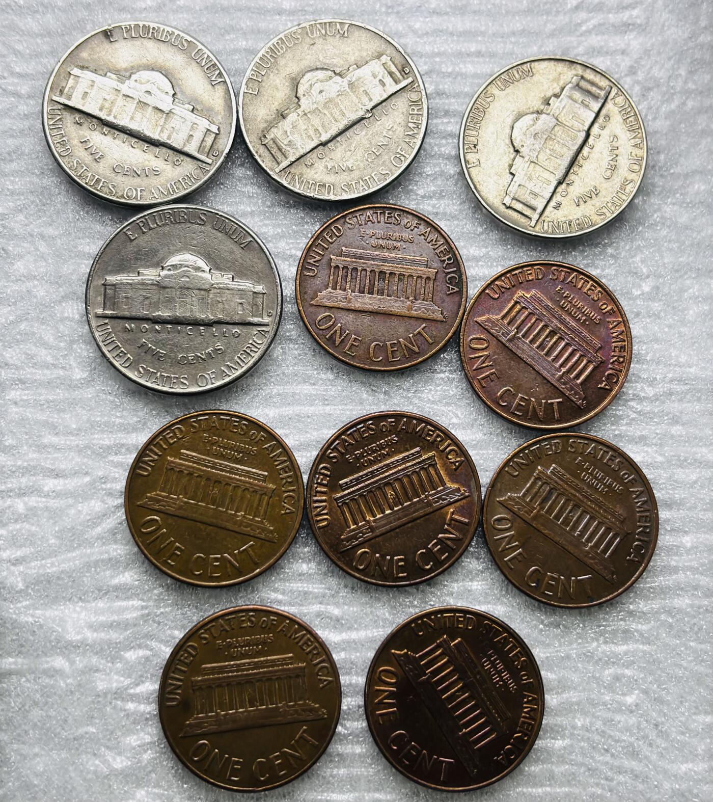 文馨钱币收藏第 284 场，【 长期接收代拍品】老藏家拍品南朝鲜李承晚时期货币，泰国大型纪念币，土耳其各时期及各国套币场 美国早期罗斯福，林肯美分 11 枚