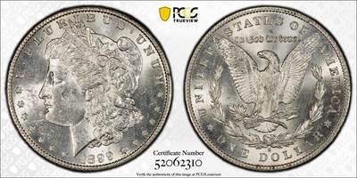 博洋堂藏家专场系列之美国钱币白金之夜专场②暨第152期（全场包邮）  - PCGS MS61 美国1899 S 摩根 因铸造量少及大量钱币遭到融毁 此年份留存量很少 此枚转光犀利 远超分数状态 麦稀奇所见最高分 十分难得的藏品 PCGS指导价为5133RMB