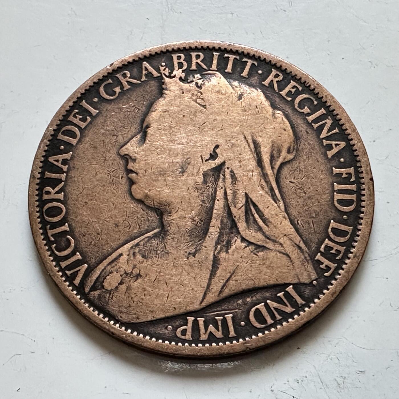 🌹外币初藏🌹🐯2025年第140场  每周二四六晚8️⃣点 接代拍 英国1896年一便士