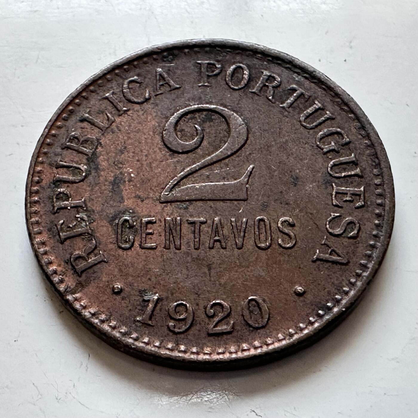 🌹外币初藏🌹🐯2025年第140场  每周二四六晚8️⃣点 接代拍 葡萄牙1920年2分