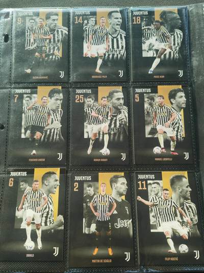 阳大大卡牌拍卖第86期（持续收拍品，周六晚上九点截拍，进群福利早知道） - DAKA 达咖文化 2023赛季 尤文图斯 球星卡 15张 厚卡 带卡膜入卡页