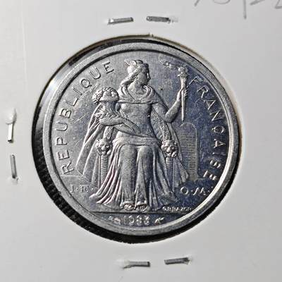 KK钱币收藏小铺 第378期  2月预留时间 周末发货 -  1983法属新喀里多尼亚2法郎