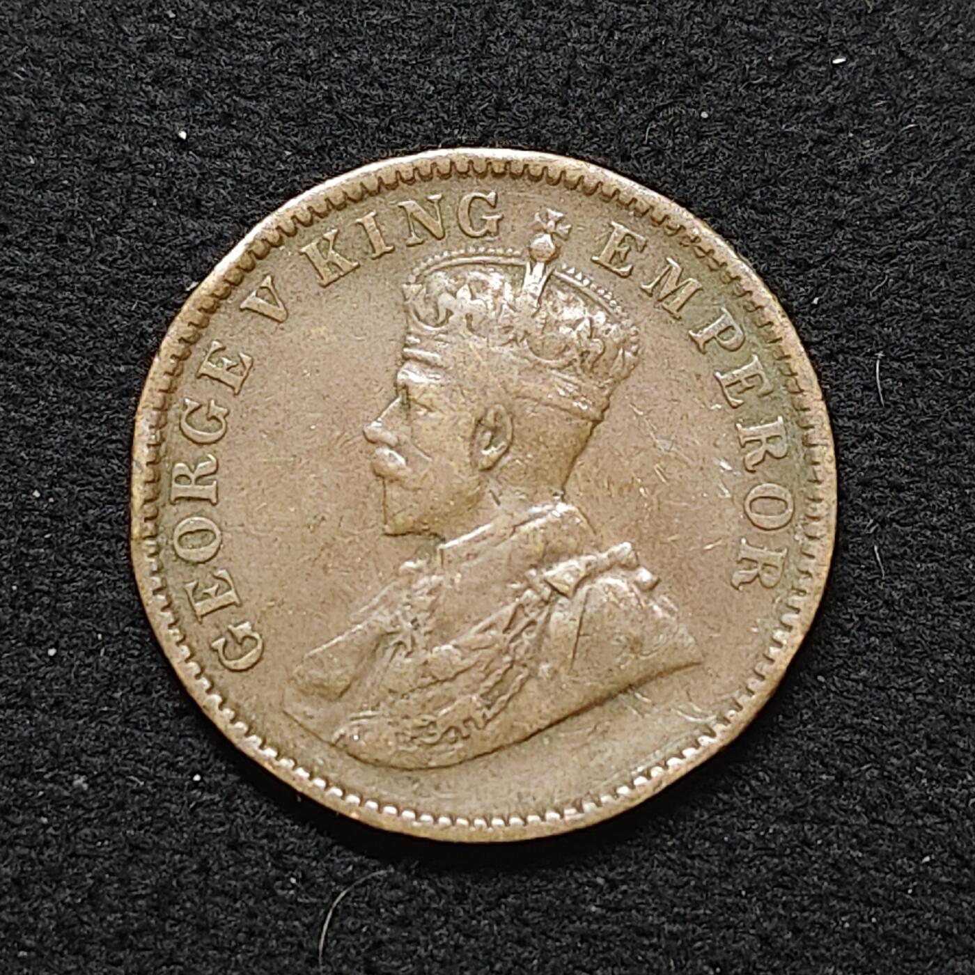 【全场包邮】纯粹捡漏拍484场（免费代拍第21场） 英属印度1935年乔治五世1/4安娜铜币