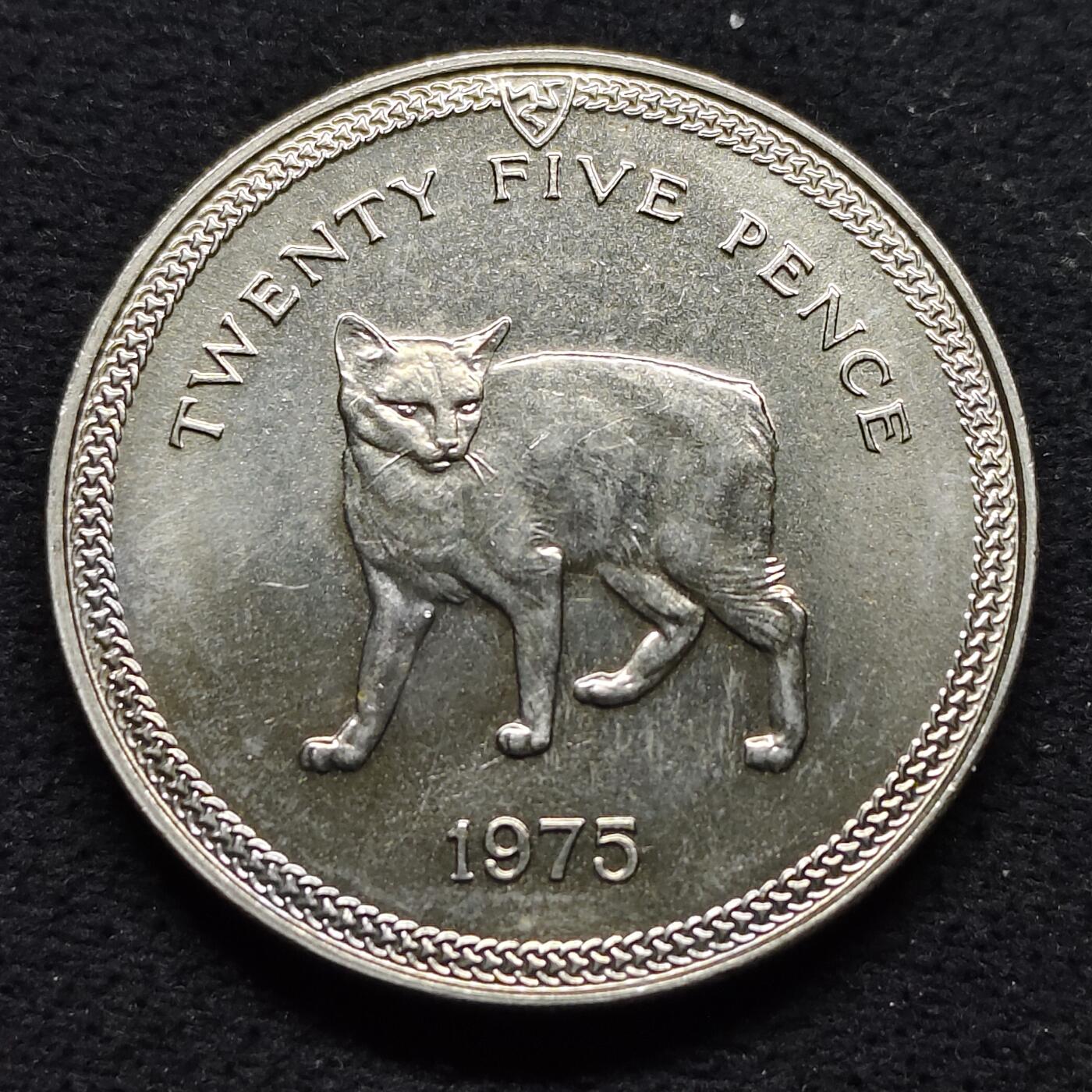 【全场包邮】纯粹捡漏拍484场（免费代拍第21场） 马恩岛1975年1克朗猫系列曼克斯猫克朗型纪念币