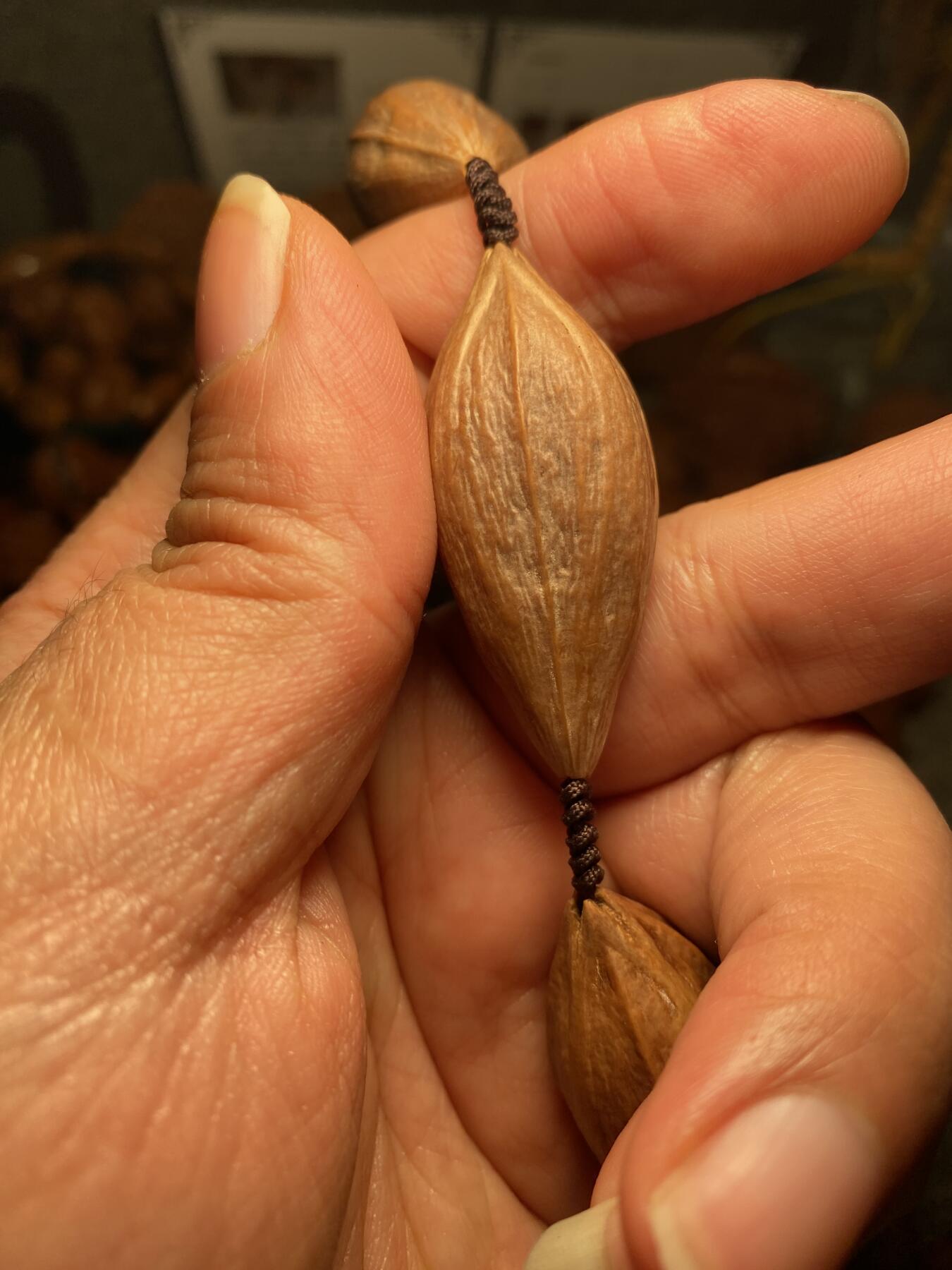 以核会友，中国非物质文化遗产苏工核雕手作 福利苏工核雕，纯手天然，四花梅林大核原皮大脖挂，个性十足，等待有缘人，与众不同，尺寸2。0x4.7喜欢的来