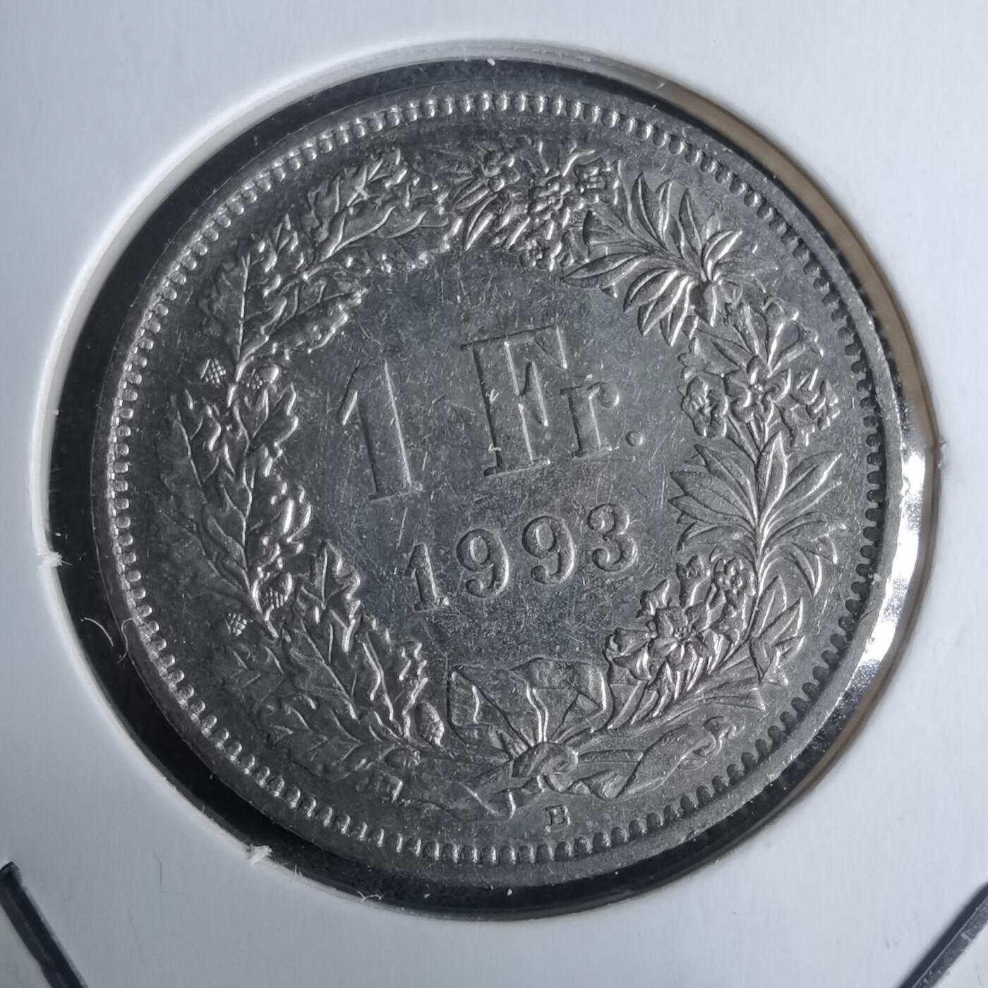 沼泽如烟--第928场 瑞士1993年1法郎