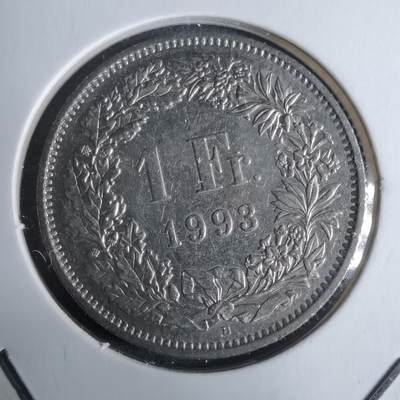 沼泽如烟--第928场 - 瑞士1993年1法郎