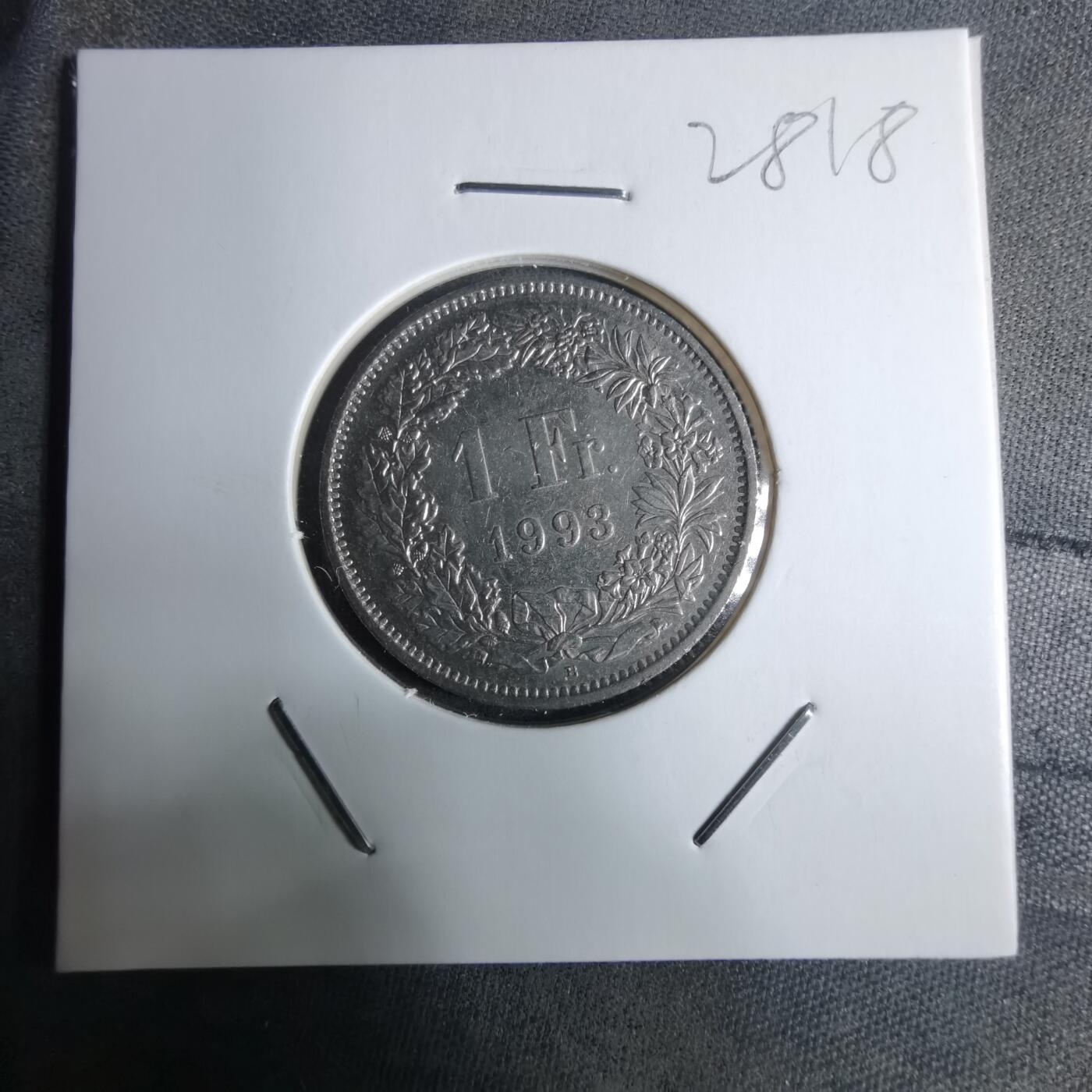 沼泽如烟--第928场 瑞士1993年1法郎