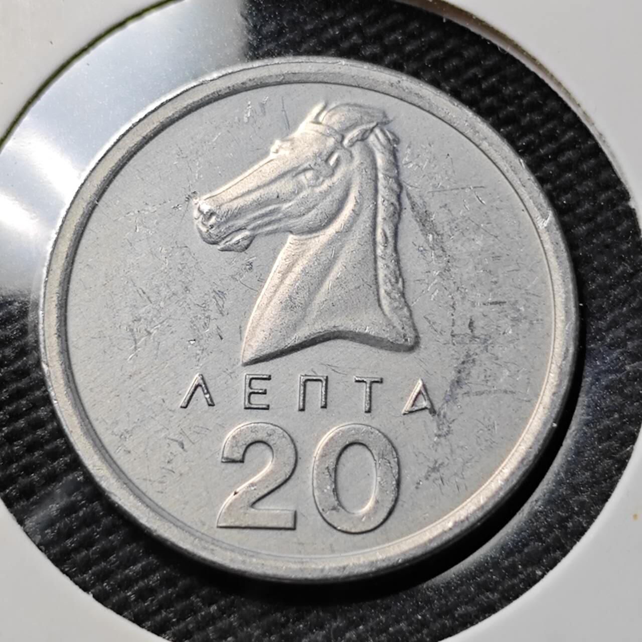 KK钱币收藏小铺 第378期  2月预留时间 周末发货  1978希腊20德拉克马