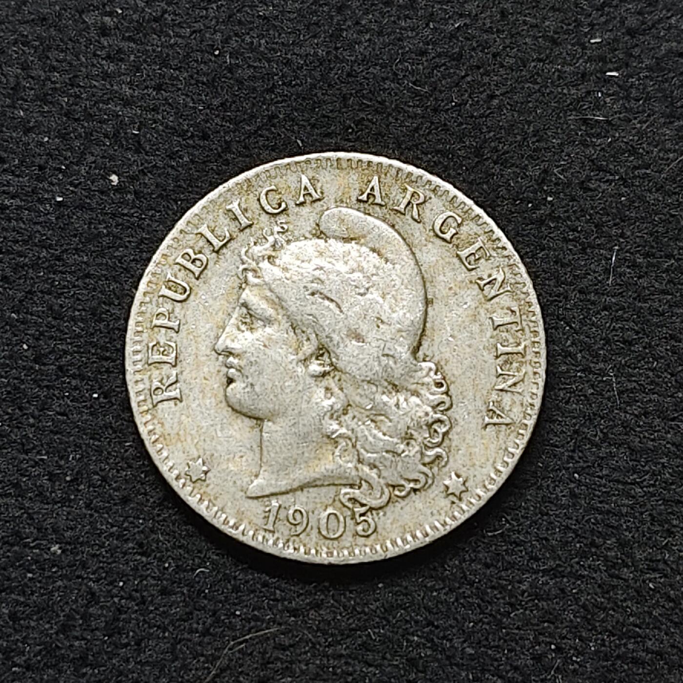 【全场包邮】纯粹捡漏拍484场（免费代拍第21场） 阿根廷1905年20分