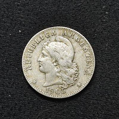 【全场包邮】纯粹捡漏拍484场（免费代拍第21场） - 阿根廷1905年20分