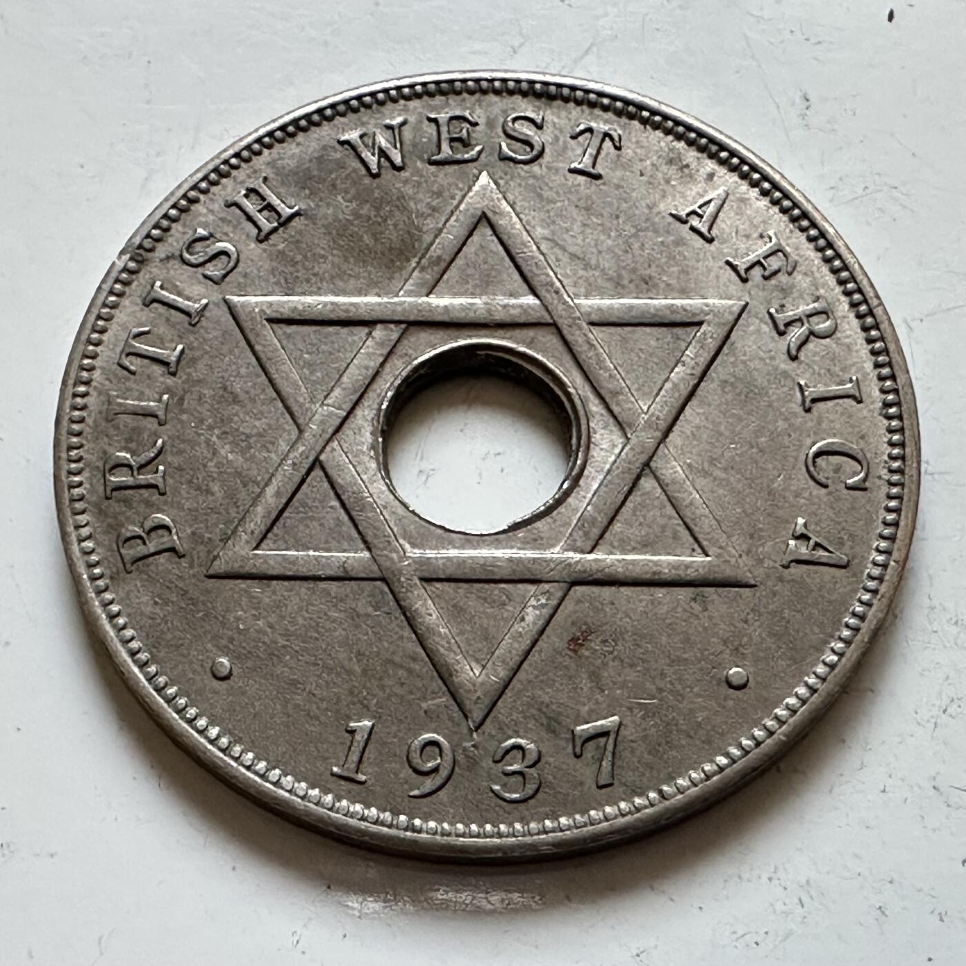 🌹外币初藏🌹🐯2025年第140场  每周二四六晚8️⃣点 接代拍 英属西非1937年一便士