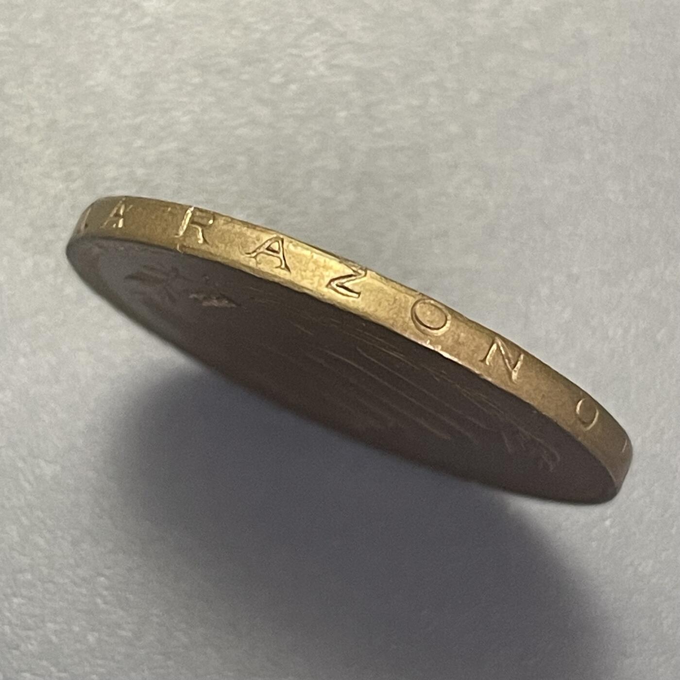 回流1215 智利1998年100比索铜币