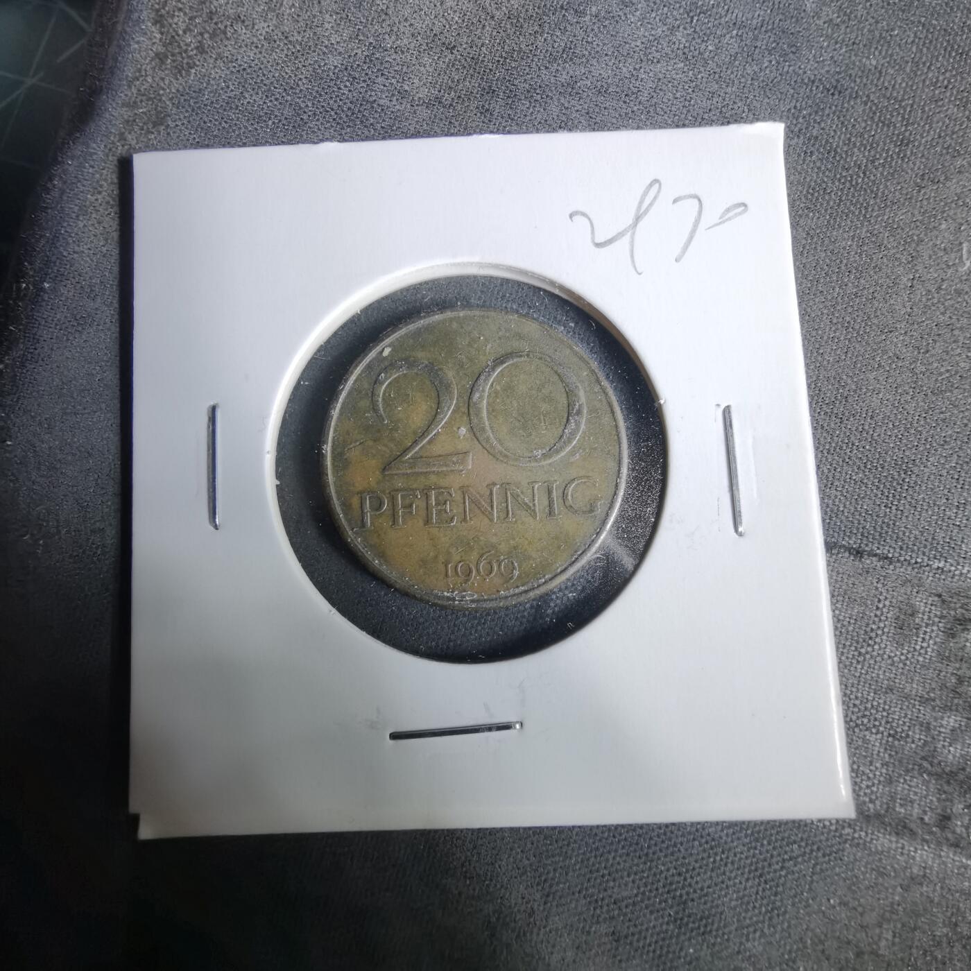 沼泽如烟--第929场 东德1969年20芬尼