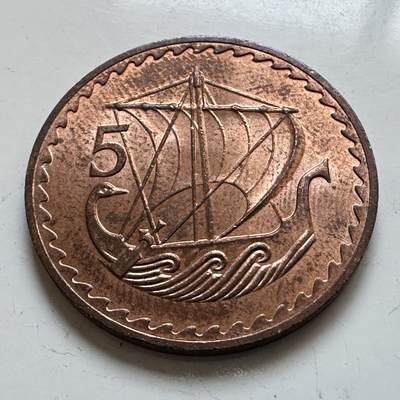 🌹外币初藏🌹🐯2025年第140场  每周二四六晚8️⃣点 接代拍 - 塞浦路斯1973年五米尔