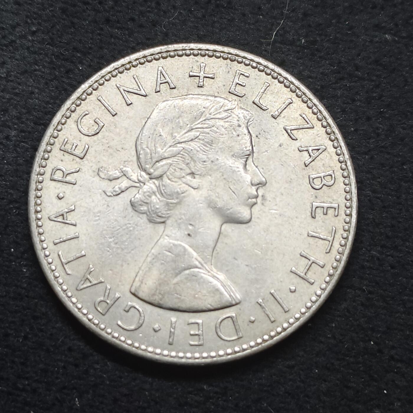 【全场包邮】纯粹捡漏拍484场（免费代拍第21场） 英国1965年女王半克朗