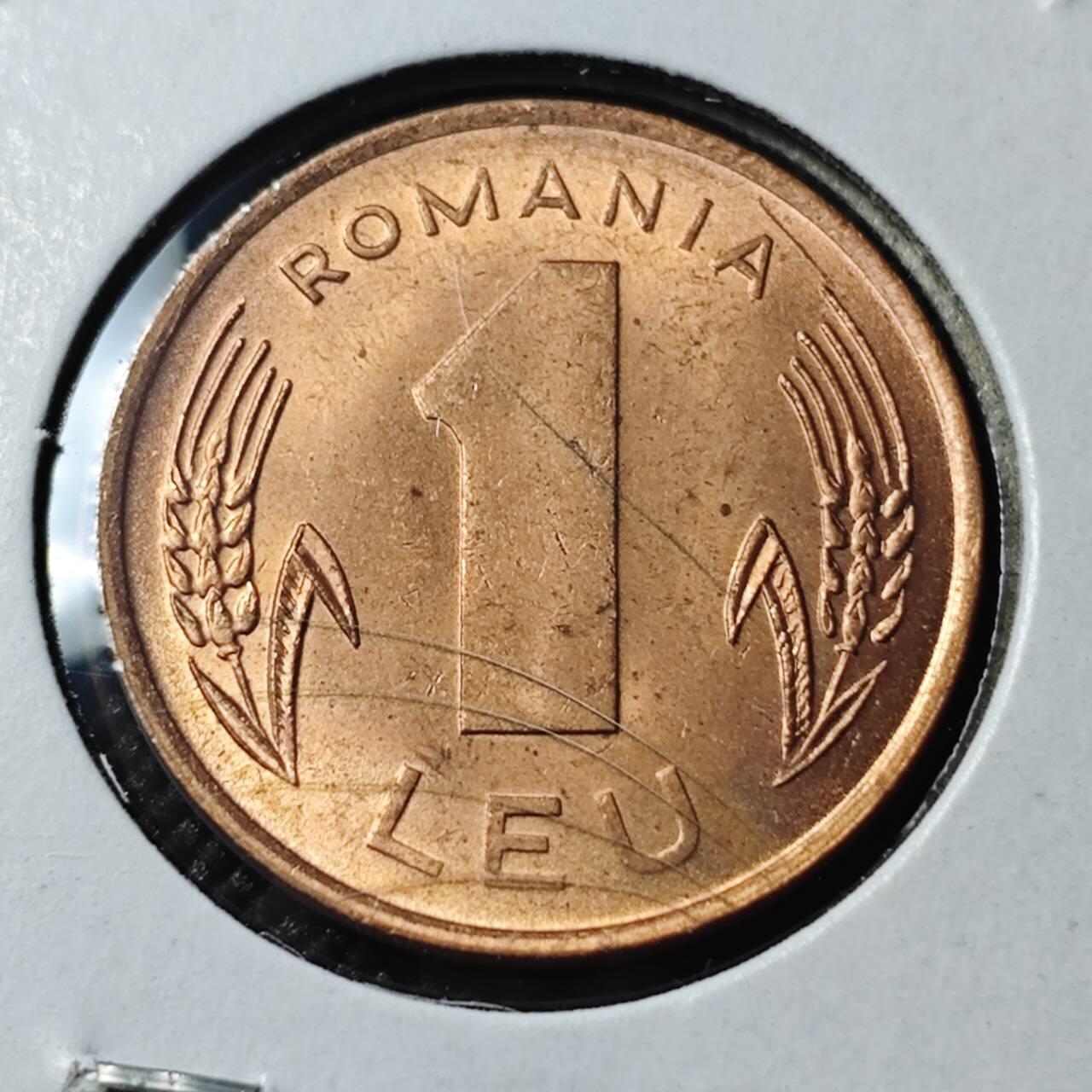 KK钱币收藏小铺 第378期  2月预留时间 周末发货  1993罗马尼亚1列伊 好品