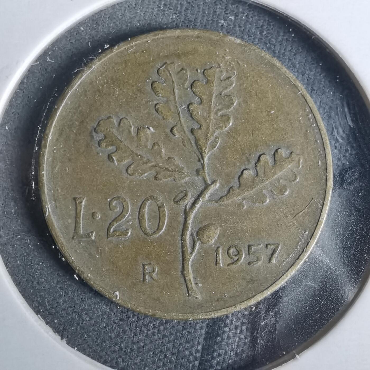 沼泽如烟--第929场 意大利1957年20里拉